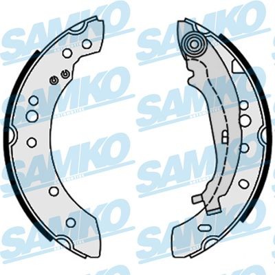 SAMKO Bremsesko sett 89640 Trommelbremse SAMKO ASX 89640 billige