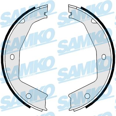 SAMKO Handbromsbackar 89670 Jaguar XJS Cabriolet Handbromsbackar SAMKO 89670
