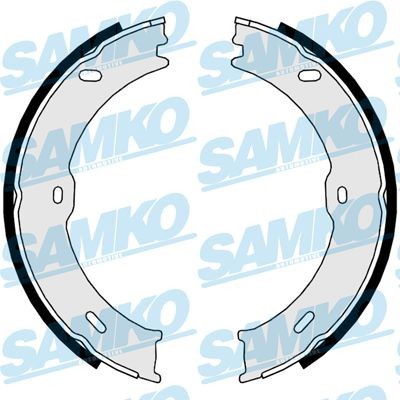 SAMKO Bremsebakkesæt, parkeringsbremse 89710 89710 SAMKO Håndbremseklodser Mitsubishi billig