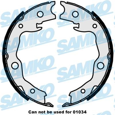 SAMKO Handbromsbackar 89870 Nissan t31 Handbromsbackar SAMKO 89870