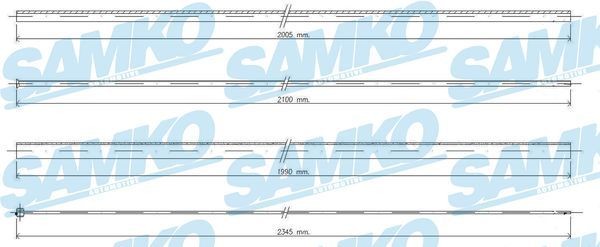 SAMKO Akseleratora trose C0036A SAMKO C0036A Akseleratora trose Peugeot 306 7a cena