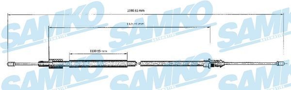 SAMKO Tross, seisupidur C0120B SAMKO C0120B Käsipidur Citroën Xsara N1 hind