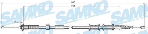 SAMKO Tross, seisupidur C0180B Käsijarru vaijeri SAMKO Alfa Romeo 147 C0180B