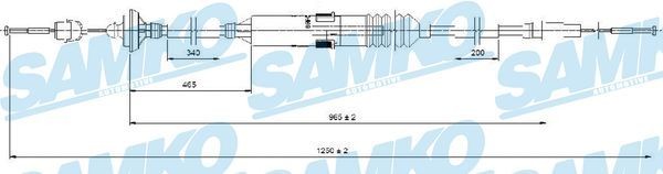 SAMKO Koblingskabel C0276C C0276C SAMKO Koblingskabel Nissan billig