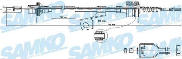 SAMKO Koblingskabel C0369C Koblingskabel SAMKO NISSAN C0369C