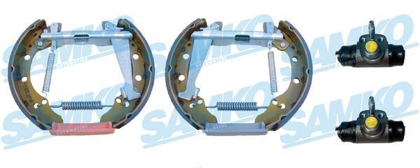 SAMKO Kit freno, Freno a tamburo KEG304 SAMKO KEG304 Kit freno, Freno a tamburo SKODA Fabia III Hatchback (NJ3) 1.2 TSI 110 CV 2019