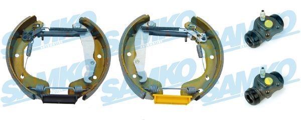 SAMKO Σετ φρένων, ταμπουρόφρενα KEG344 SAMKO KEG344 Σετ φρένων, ταμπουρόφρενα Opel Astra F Caravan γνήσια τιμες