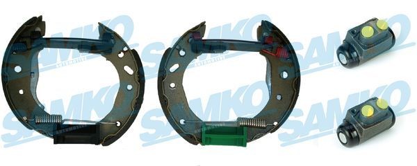 SAMKO Brake Set, drum brakes KEG411 SAMKO KEG411 genuine Mazda 323 BF brake set, drum brakes price