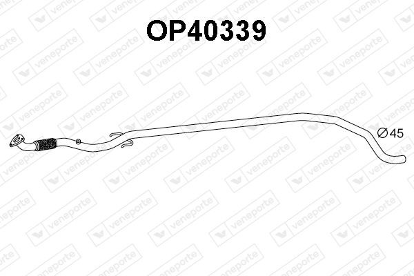 VENEPORTE Výfukové potrubie OP40339 OP40339 Vyfukove potrubie OPEL ZAFIRA VENEPORTE