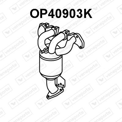 VENEPORTE Katalysator OP40903K Katalysator VENEPORTE VECTRA OP40903K billige