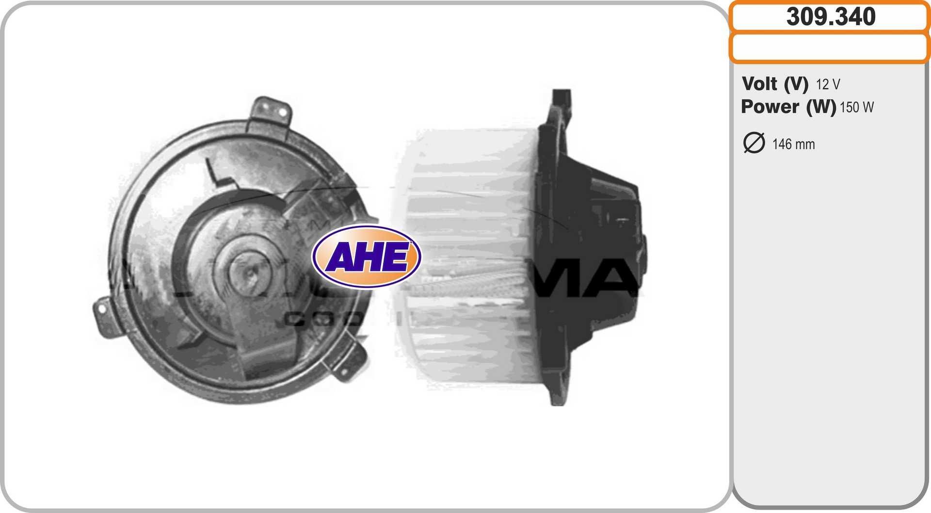 AHE Kylfläkt 309.340 AHE 309.340 Kylfläkt Lancia Y 840A original