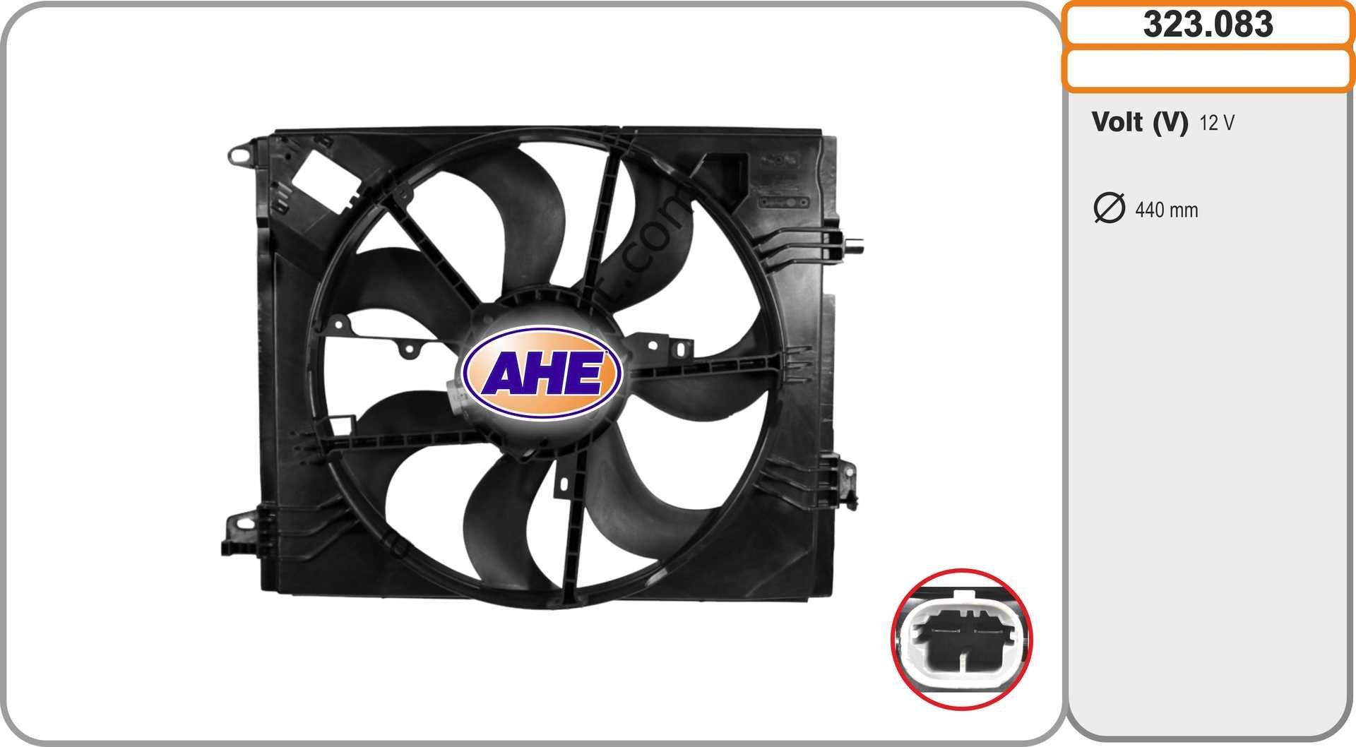 AHE Koelventilator 323.083 323.083 AHE Radiateur-ventilator Renault goedkoop