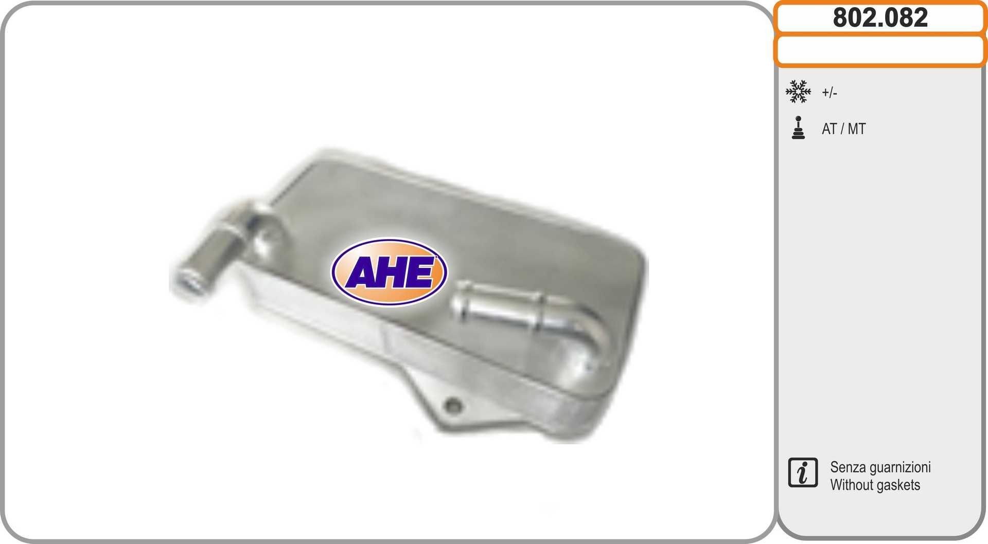 AHE Engine oil cooler 802.082 Volkswagen T-ROC AHE oil cooler 802082