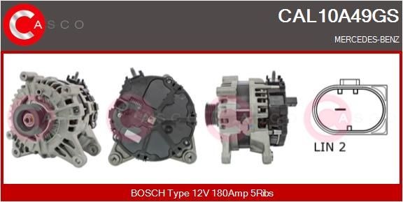 CASCO Dynamo / Alternator CAL10A49GS CASCO CAL10A49GS Wisselstroomdynamo B-Klasse (W247) prijs