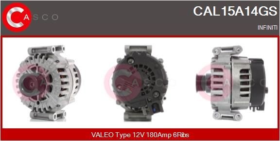 Lichtmaschine CASCO CAL15A14GS CASCO CAL15A14GS Lichtmaschine INFINITI Q50 2016