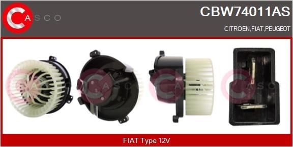 CASCO Βεντιλατέρ εσωτερικού χώρου CBW74011AS CBW74011AS Μοτέρ καλοριφέρ CASCO CITROЁN C4