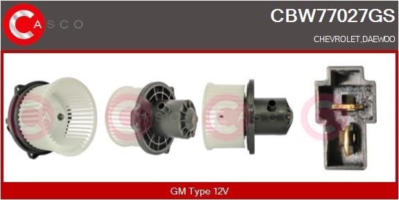 CASCO Ventilatore abitacolo CBW77027GS CASCO CBW77027GS Ventola climatizzatore Daewoo Nubira KLAN originali prezzo