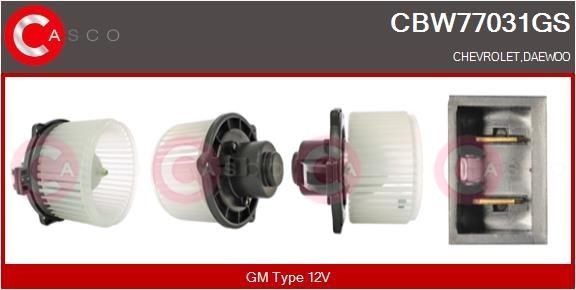 CASCO Ventilatore abitacolo CBW77031GS CASCO CBW77031GS Ventola climatizzatore Lacetti J150 originali prezzo