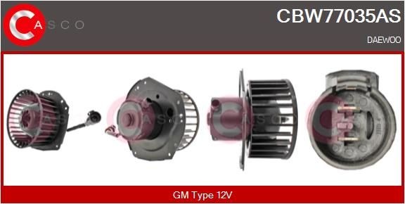 CASCO Interieurventilatie CBW77035AS CASCO CBW77035AS Ventilator voor het auto-interieur Kia PICANTO originele