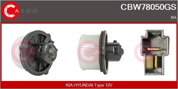 CASCO Ventilatore abitacolo CBW78050GS CASCO CBW78050GS Ventola abitacolo Kia Sportage K00 originale prezzo