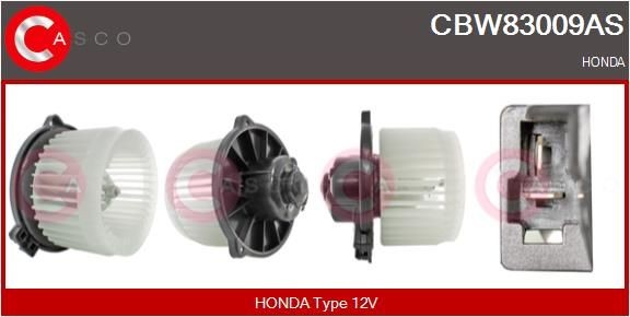 CASCO Interieurventilatie CBW83009AS Kachelmotor CASCO HONDA CBW83009AS