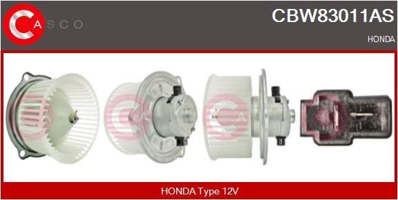 CASCO Ventilatore abitacolo CBW83011AS CBW83011AS costo Ventola abitacolo CASCO HONDA ACCORD