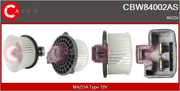 CASCO Interieurventilatie CBW84002AS Verwarming / ventilatie Mazda 6 GH Stationwagen: Interieurventilatie CASCO CBW84002AS