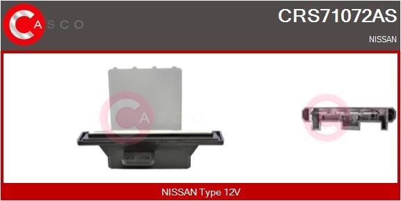CASCO Resistenza ventola abitacolo CRS71072AS CASCO CRS71072AS costo Resistenza ventola abitacolo NISSAN Cabstar E Camion pianale / Telaio (TL_, VL_) originale