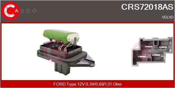 CASCO Resistenza ventola abitacolo CRS72018AS CASCO CRS72018AS Resistenza del ventilatore abitacolo Volvo S40 1 originale prezzo