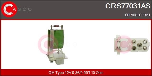 CASCO Resistenza ventola abitacolo CRS77031AS CASCO CRS77031AS Resistenza ventilatore abitacolo Chevrolet Captiva Sport prezzo