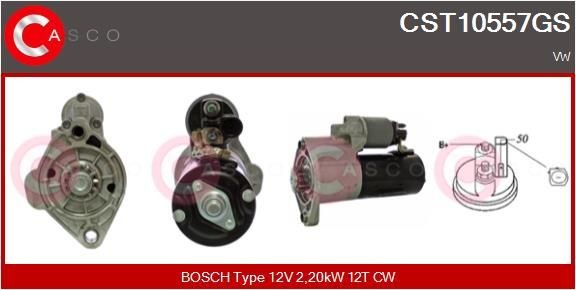 Démarreur CASCO CST10557GS CASCO CST10557GS: Starter moteur Volkswagen AMAROK 2023