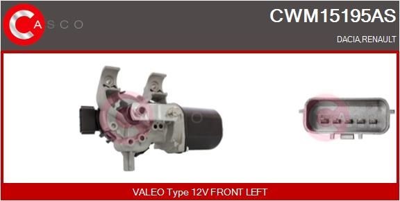 CASCO Vindusviskermotor CWM15195AS pris Vindusviskermotor Renault 127_ CWM15195AS CASCO
