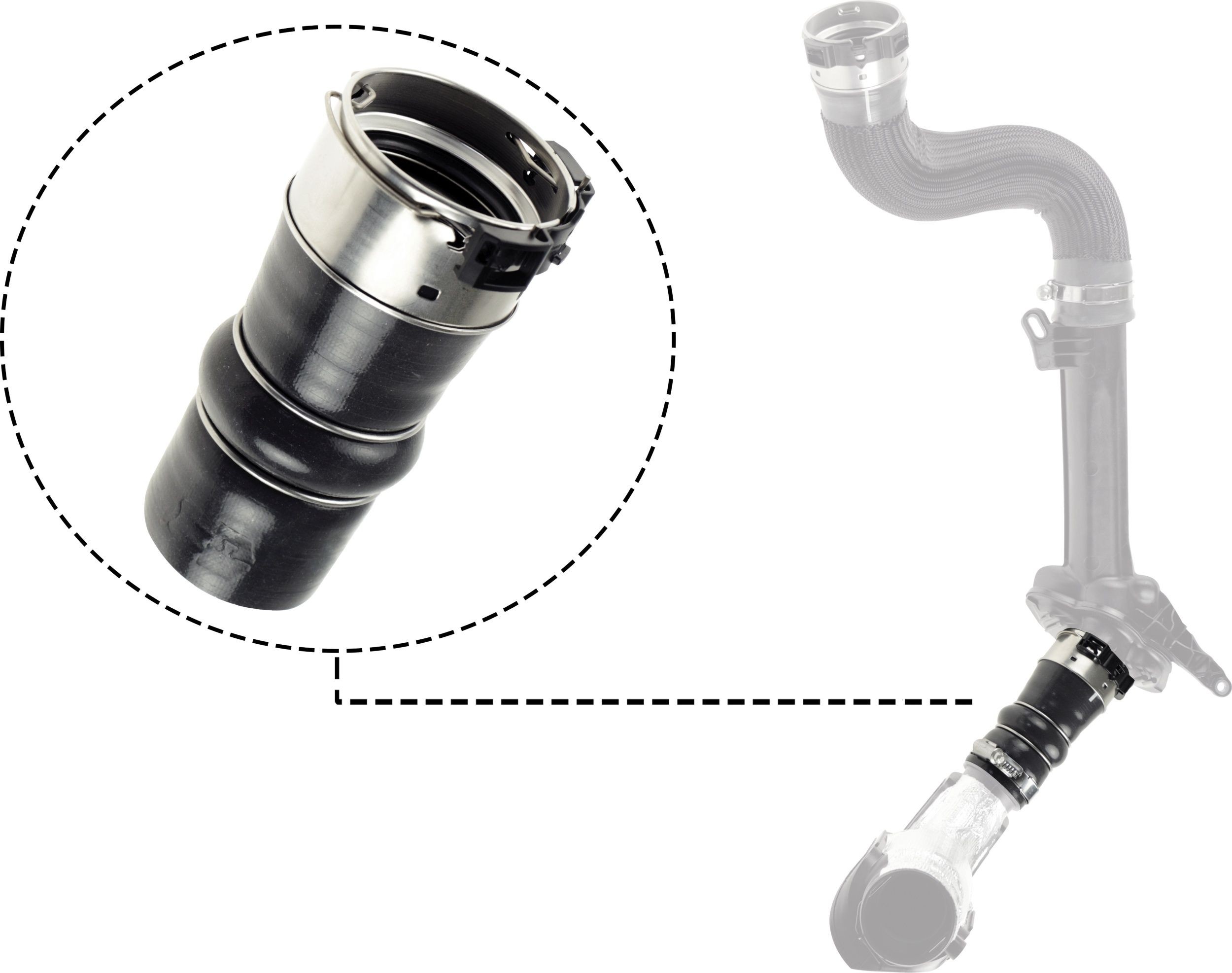 RAPRO Ladeluftslange R12629 Intercooler slange RAPRO Renault KOLEOS R12629