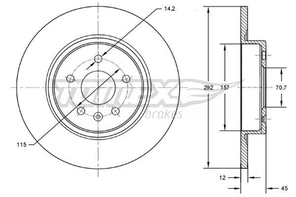 TOMEX brakes Piduriketas TX 72-59 Piduriketas TOMEX brakes AVEO TX 72-59 odav