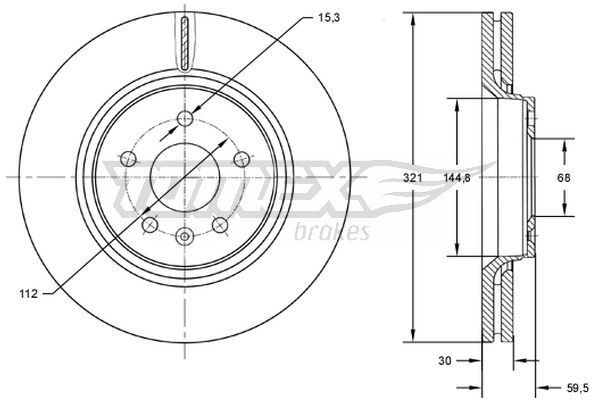 TOMEX brakes Disco freno TX 72-81 TX 72-81 Dischi freno TOMEX brakes AUDI A8 costo