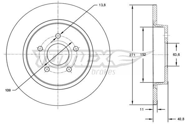 TOMEX brakes Remschijf TX 72-98 TX 72-98 TOMEX brakes Sportremschijven Suzuki goedkoop