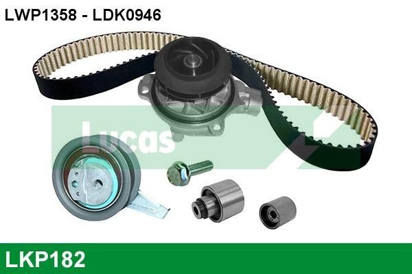 LUCAS Wasserpumpe + Zahnriemensatz LKP182 Wasserpumpe und Zahnriemen LUCAS TIGUAN LKP182 günstig