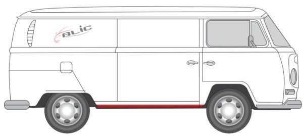 BLIC Dør, karosseri 6505-06-9555022K BLIC 6505-06-9555022K Dører tilbehør VW T2 Van til en fordelagtig pris