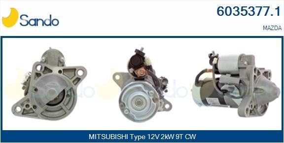 SANDO Starter 6035377.1 SANDO Startmotor MAZDA 6035377.1