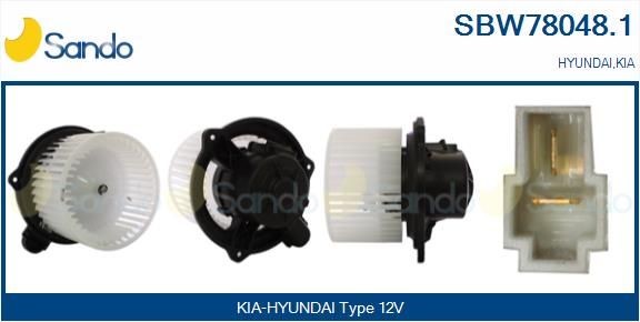 SANDO Kupéfläkt SBW78048.1 SBW78048.1 SANDO kupéfläkt HYUNDAI TERRACAN