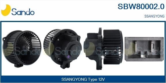 Kabineblæser SANDO SBW80002.0 SANDO SBW80002.0: Kabineblæser SsangYoung ACTYON 2015