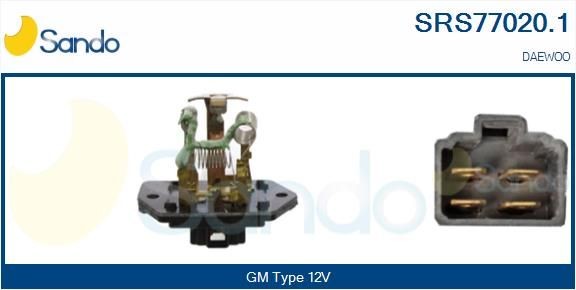 Gebläsewiderstand SANDO SRS77020.1 SANDO SRS77020.1: Gebläseendstufe Daewoo MATIZ 2002