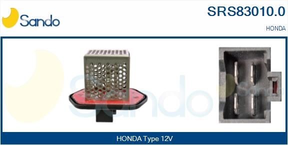 SANDO Modstand, kabineventilator SRS83010.0 SRS83010.0 Modstand kabineventilator HONDA CIVIC SANDO