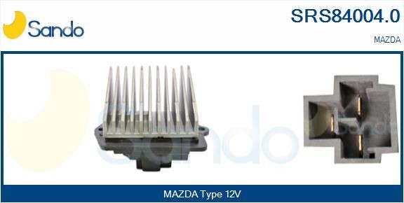 SANDO Motstand, kupévifte SRS84004.0 Viftemotor motstand SANDO MAZDA SRS84004.0