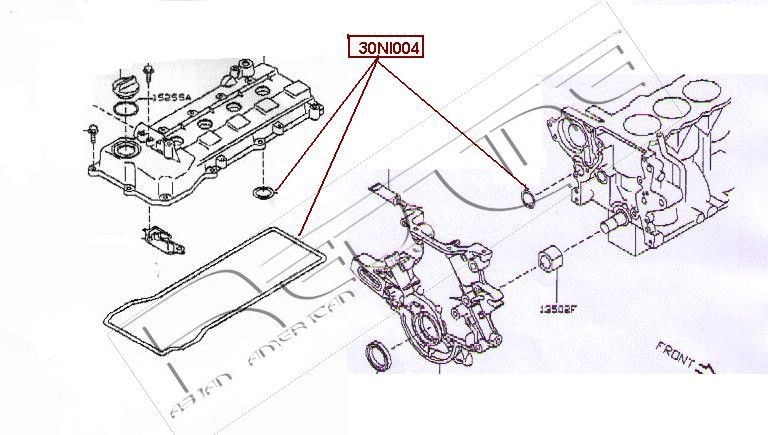 RED-LINE Pakkingsset, distributiecarter 30NI004 RED-LINE 30NI004 Pakking distributiecarter Nissan X-Trail T32 prijs