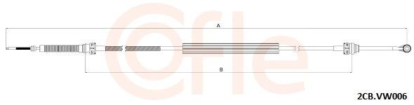 COFLE Ντίζα, μηχανικό κιβώτιο ταχυτήτων 2CB.VK006 2CB.VK006 COFLE Ντίζα, μηχανικό κιβώτιο ταχυτήτων Audi φθηνά