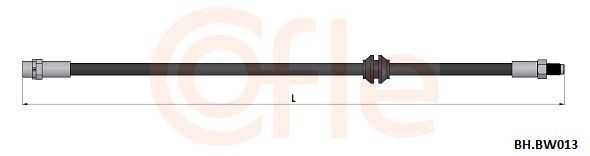 COFLE Bromsslang 92.BH.BW013 92.BH.BW013 COFLE bromsslang BMW X5