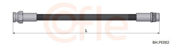 COFLE Jarruletku 92.BH.PE002 92.BH.PE002 COFLE Jarruletku CITROЁN C3