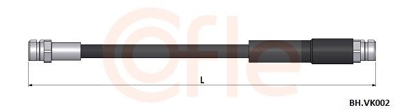 COFLE Bremseslange 92.BH.VK002 92.BH.VK002 COFLE Bremseslanger Audi billig
