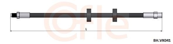 COFLE Bremseslange 92.BH.VK041 92.BH.VK041 Bremseslange AUDI TT COFLE